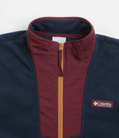 Columbia Sequoia Grove Full Zip Fleece - Rich Wine / Collegiate Navy