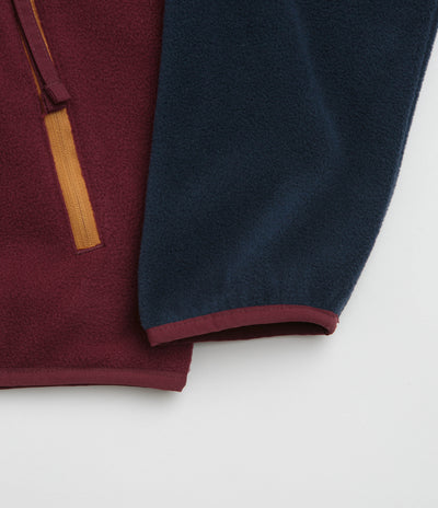 Columbia Sequoia Grove Full Zip Fleece - Rich Wine / Collegiate Navy