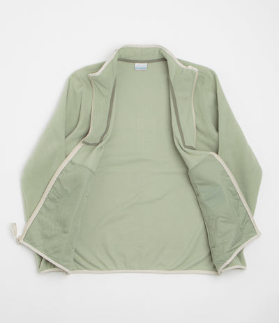 Columbia Sequoia Grove Full Zip Fleece in Safari and Stone Green