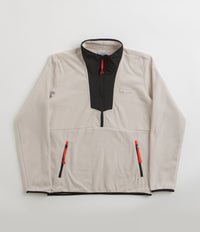 Columbia Sequoia Grove Half Zip Fleece in Dark Stone and Black / Spicy Pulls