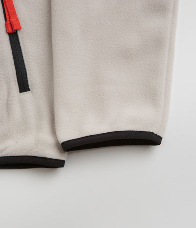 Columbia Sequoia Grove Half Zip Fleece in Dark Stone and Black / Spicy Pulls