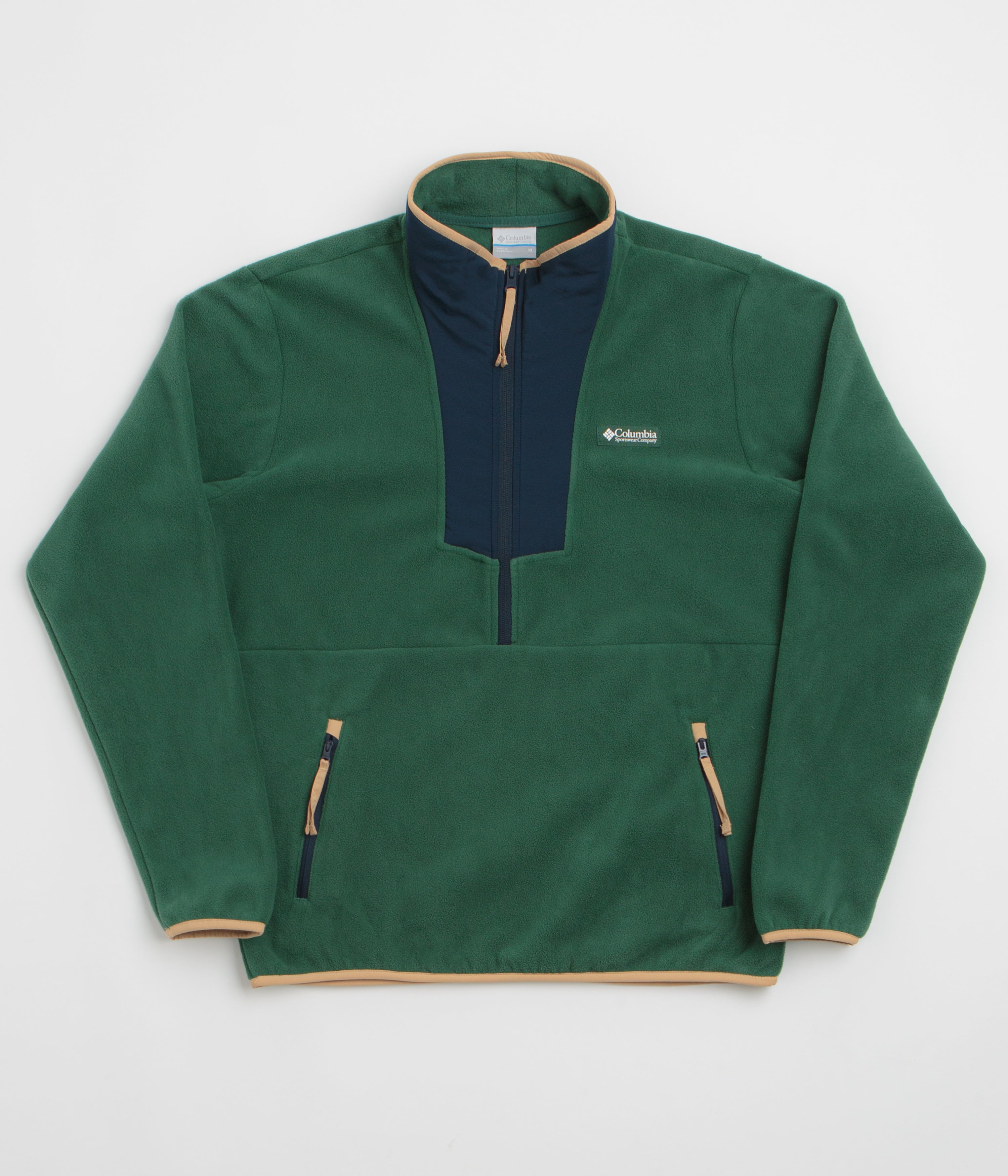 Columbia Sequoia Grove Half Zip Fleece - Rain Forest / Collegiate Navy