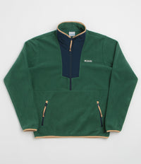 Columbia Sequoia Grove Half Zip Fleece in Rain Forest and Collegiate Navy