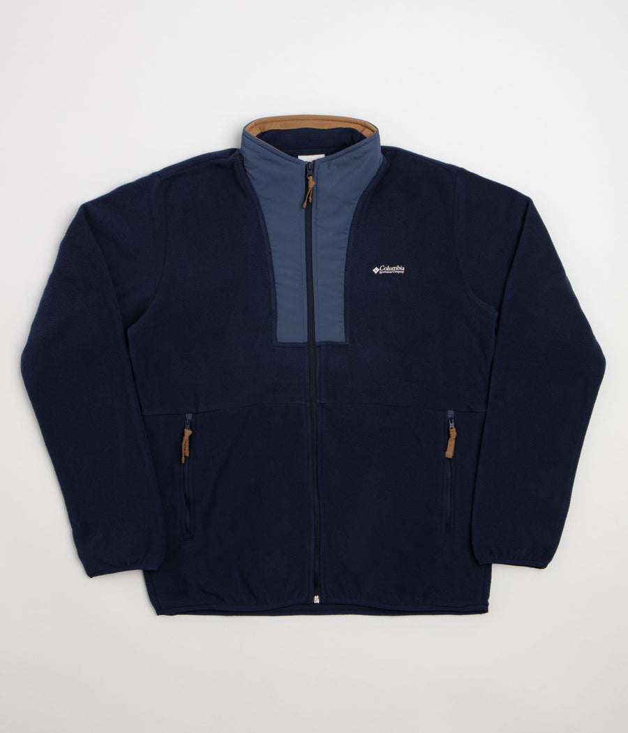 Columbia Sequoia Grove II Full Zip Fleece in Collegiate Navy and Dark Mountain