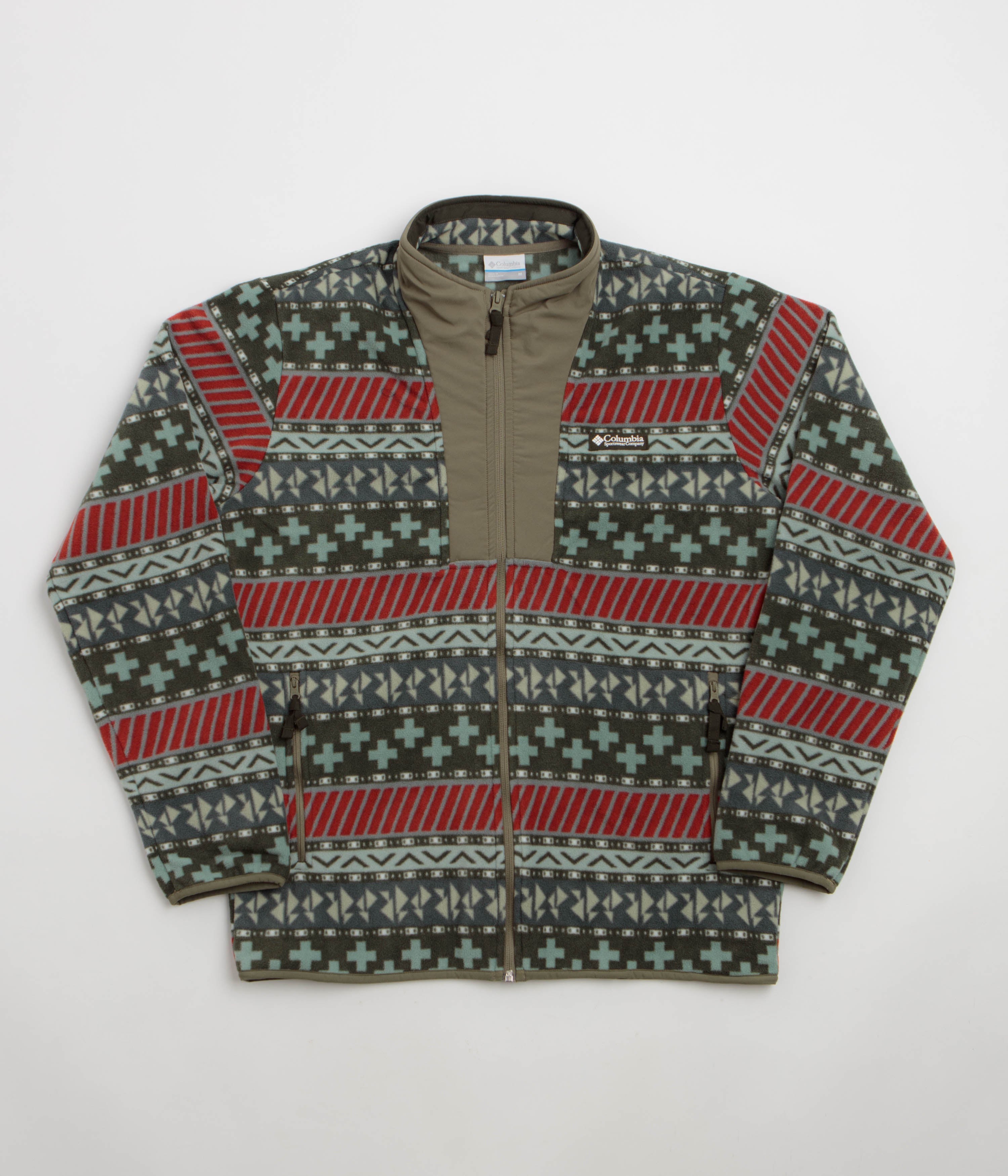 Columbia Sequoia Grove II Printed Full Zip Fleece in Greenscape and Wizard Island