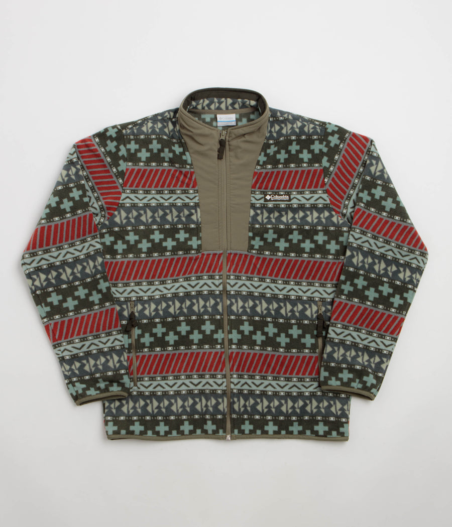 Columbia Sequoia Grove II Printed Full Zip Fleece in Greenscape and Wizard Island