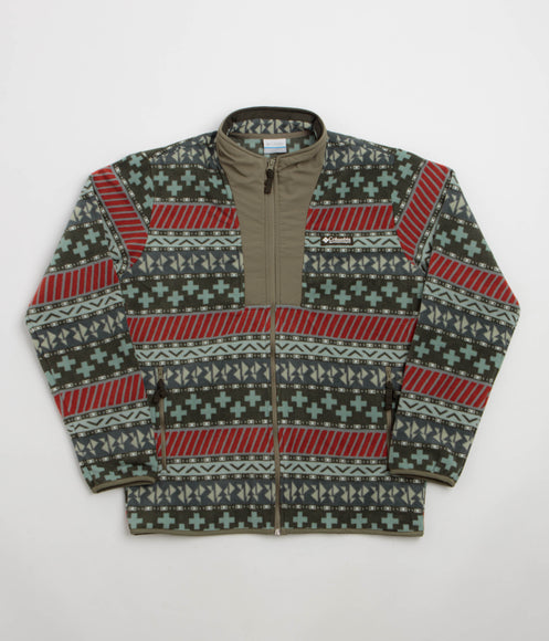 Columbia Sequoia Grove II Printed Full Zip Fleece - Greenscape / Wizard Island