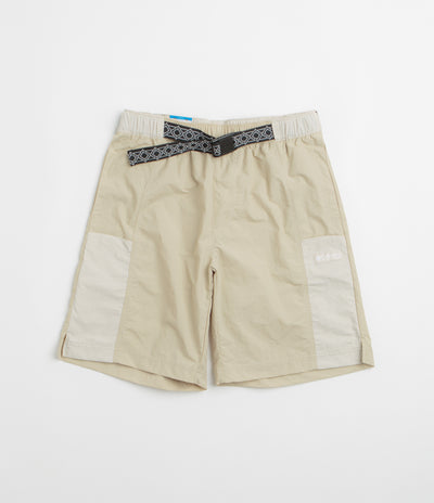 Columbia Sequoia Grove Woven 9" Shorts in Ancient Fossil and Dark Stone