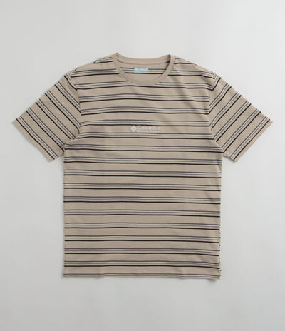 Columbia Somer Slope Striped T-Shirt Tee-shirts - Ancient Fossil