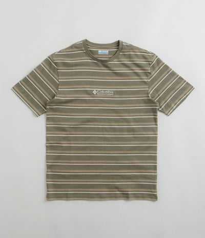Columbia Somer Slope Striped T-Shirt - Stone Green