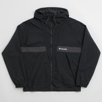 Columbia Spire Valley Hooded Windbreaker Jacket - Black / Shark thumbnail