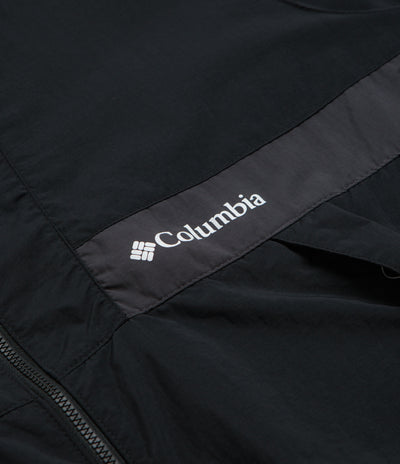 Columbia Spire Valley Hooded Windbreaker Jacket - Black / Shark