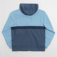 Columbia Spire Valley Hooded Windbreaker Jacket in Ripple Blue and Dark Mountain / Collegiate Navy thumbnail