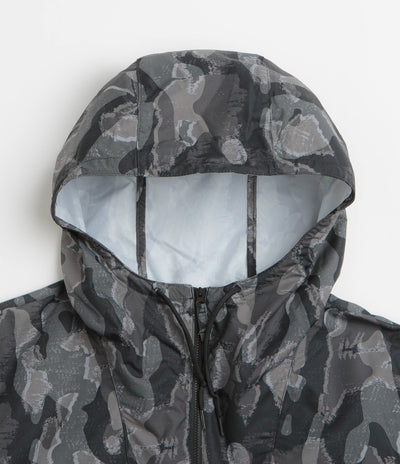 Columbia Challenger II Printed Windbreaker Jacket in Black Treebark and Black