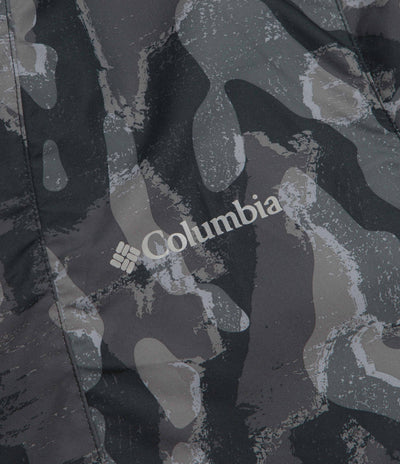 Columbia Challenger II Printed Windbreaker Jacket in Black Treebark and Black
