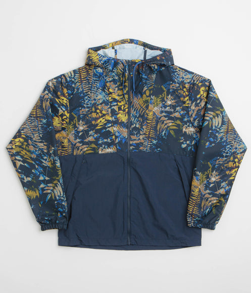 Columbia Challenger II Printed Windbreaker Jacket - Mountain Blue Geofern / Collegiate Navy