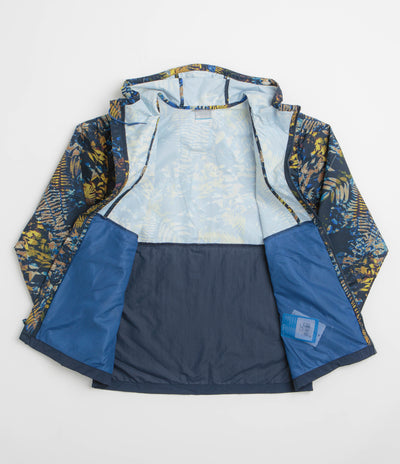 Columbia Challenger II Printed Windbreaker Jacket - Mountain Blue Geofern / Collegiate Navy