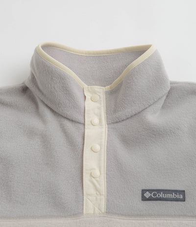 Columbia Steens Mountain Half Snap Fleece in Dark Stone and Flint Grey / Chalk