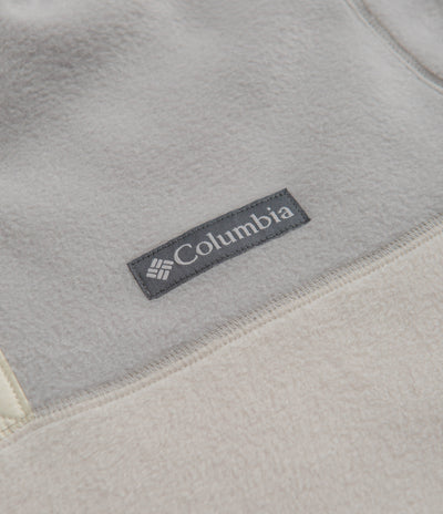 Columbia Steens Mountain Half Snap Fleece in Dark Stone and Flint Grey / Chalk