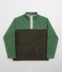 Columbia Steens Mountain II Half Snap Fleece in Greenscape and Rain Forest