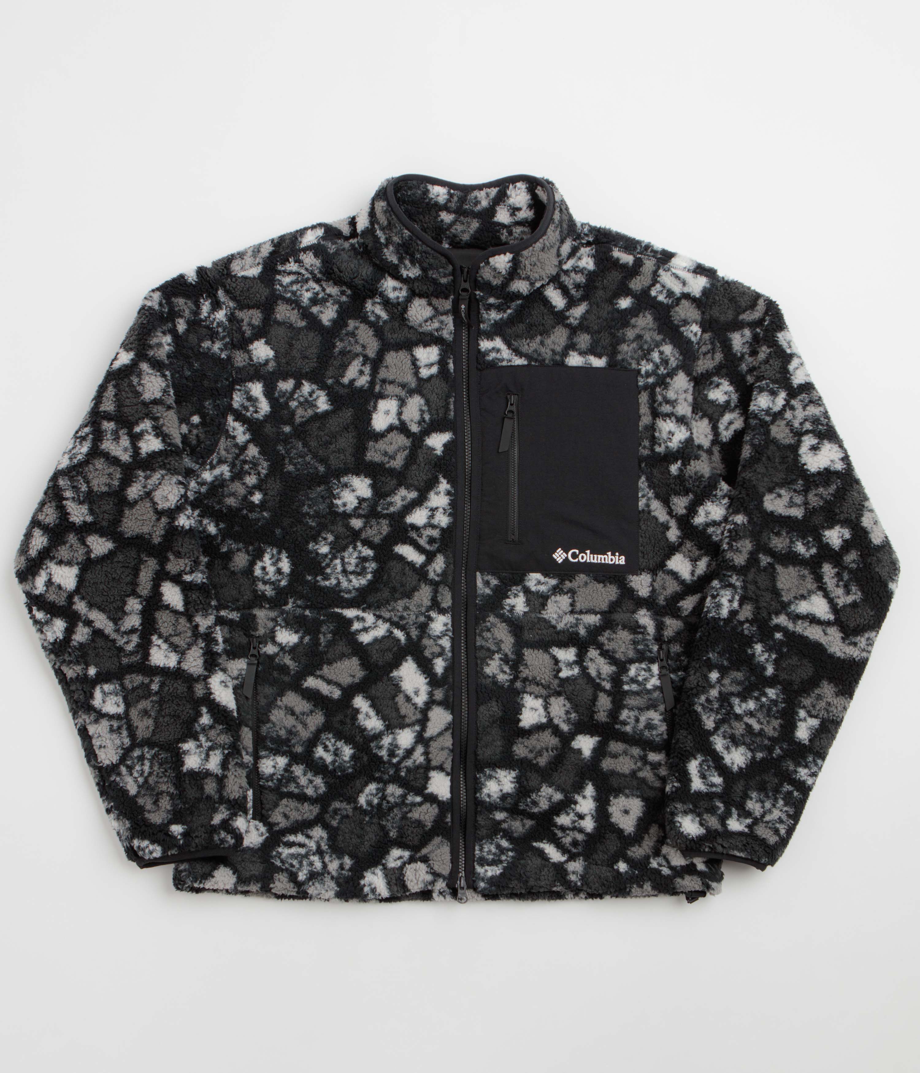 Columbia Street Tech CSC MTN Printed Full Zip Fleece - Black Broken Rock Camo