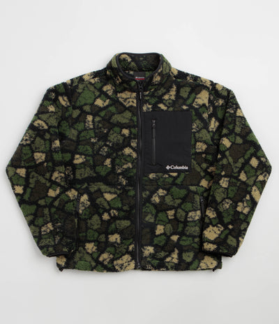 Columbia Street Tech CSC MTN Printed Full Zip Fleece - Woodland Broken Rock Camo
