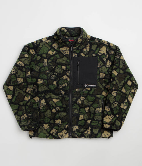 Columbia Street Tech CSC MTN Printed Full Zip Fleece - Woodland Broken Rock Camo