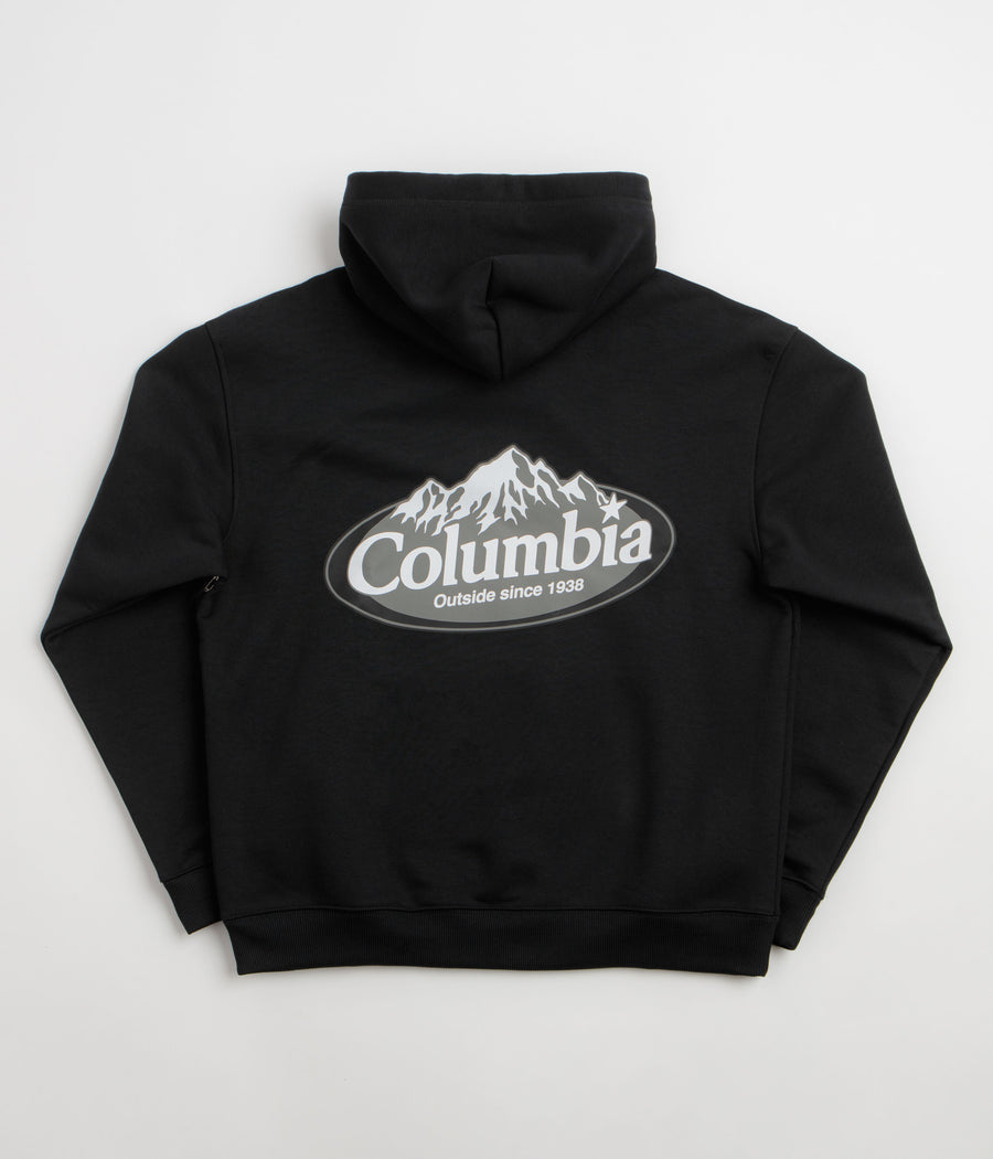 Columbia Street Tech Heavyweight Hoodie in Black and Snowy Peaks