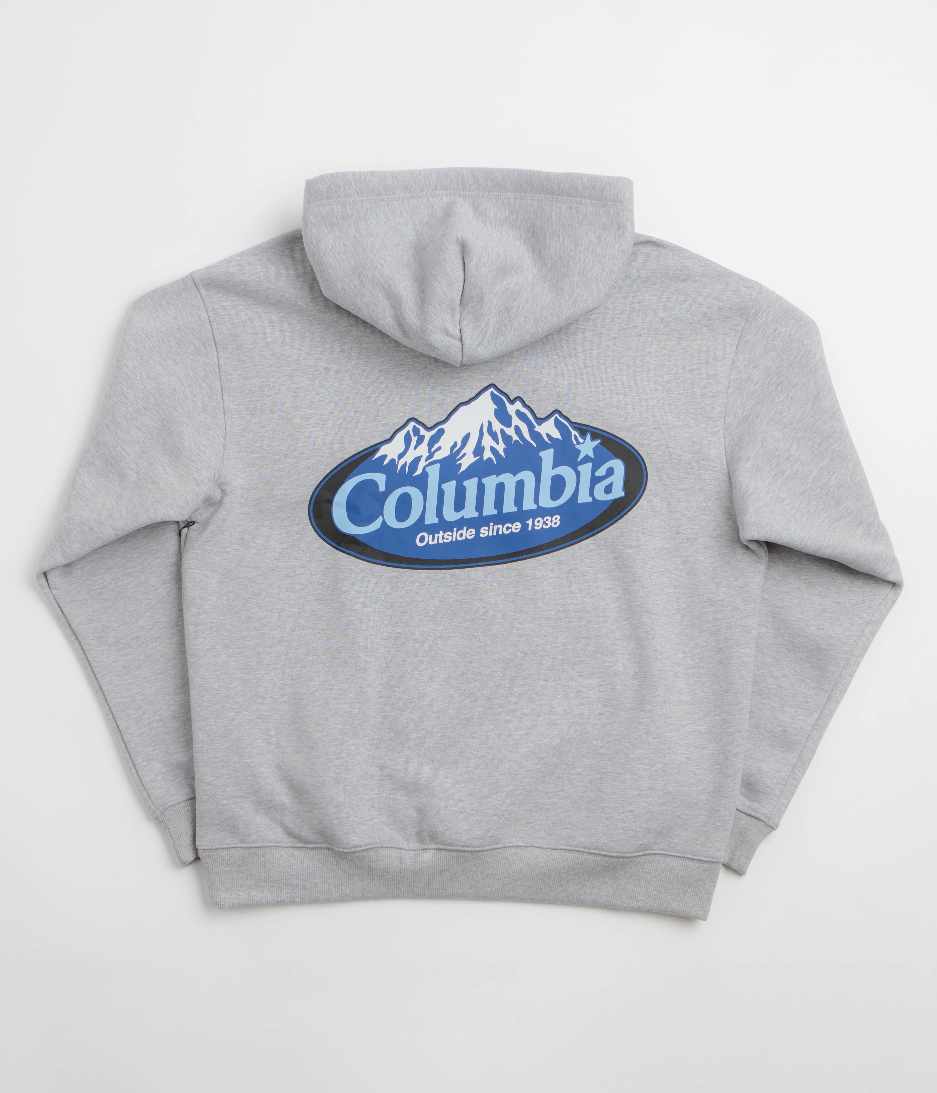 Columbia Street Tech Heavyweight Hoodie - Grey Heather / Snowy Peaks