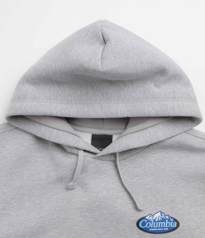 Columbia Street Tech Heavyweight Hoodie - Grey Heather / Snowy Peaks