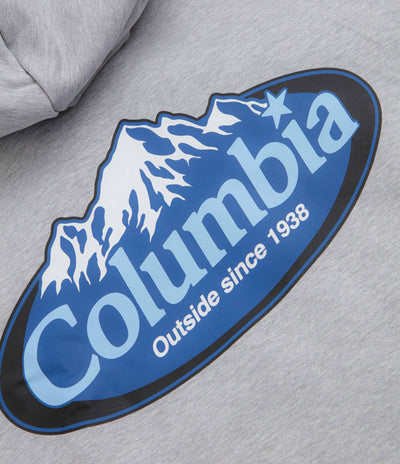 Columbia Street Tech Heavyweight Hoodie - Grey Heather / Snowy Peaks