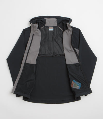 Columbia Tech II Wind Full Zip Jacket - Black / Columbia Grey