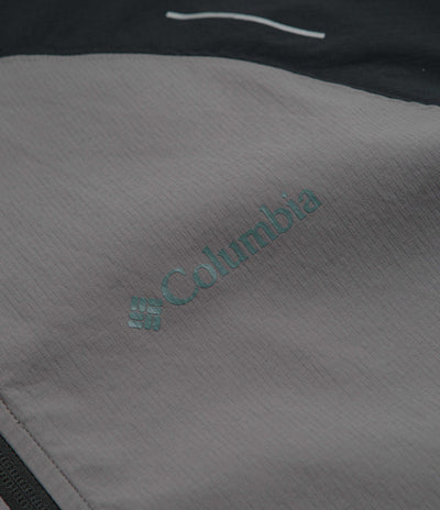 Columbia Tech II Wind Full Zip Jacket - Black / Columbia Grey