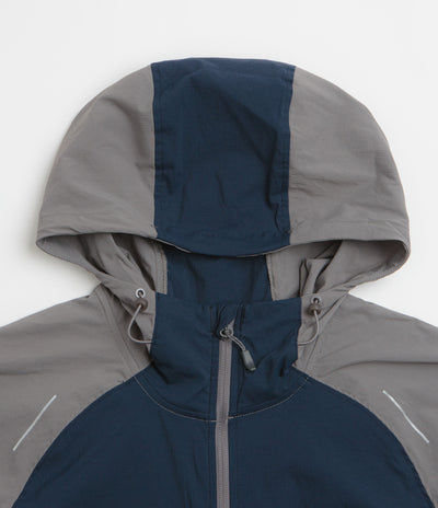 Columbia Tech II Wind Full Zip Jacket - City Grey / Collegiate Navy