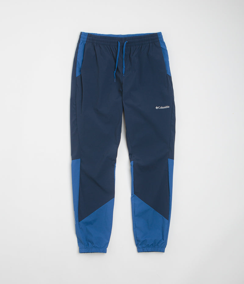 Columbia Tech Nylon Pants in Mountain Blue and Collegiate Navy