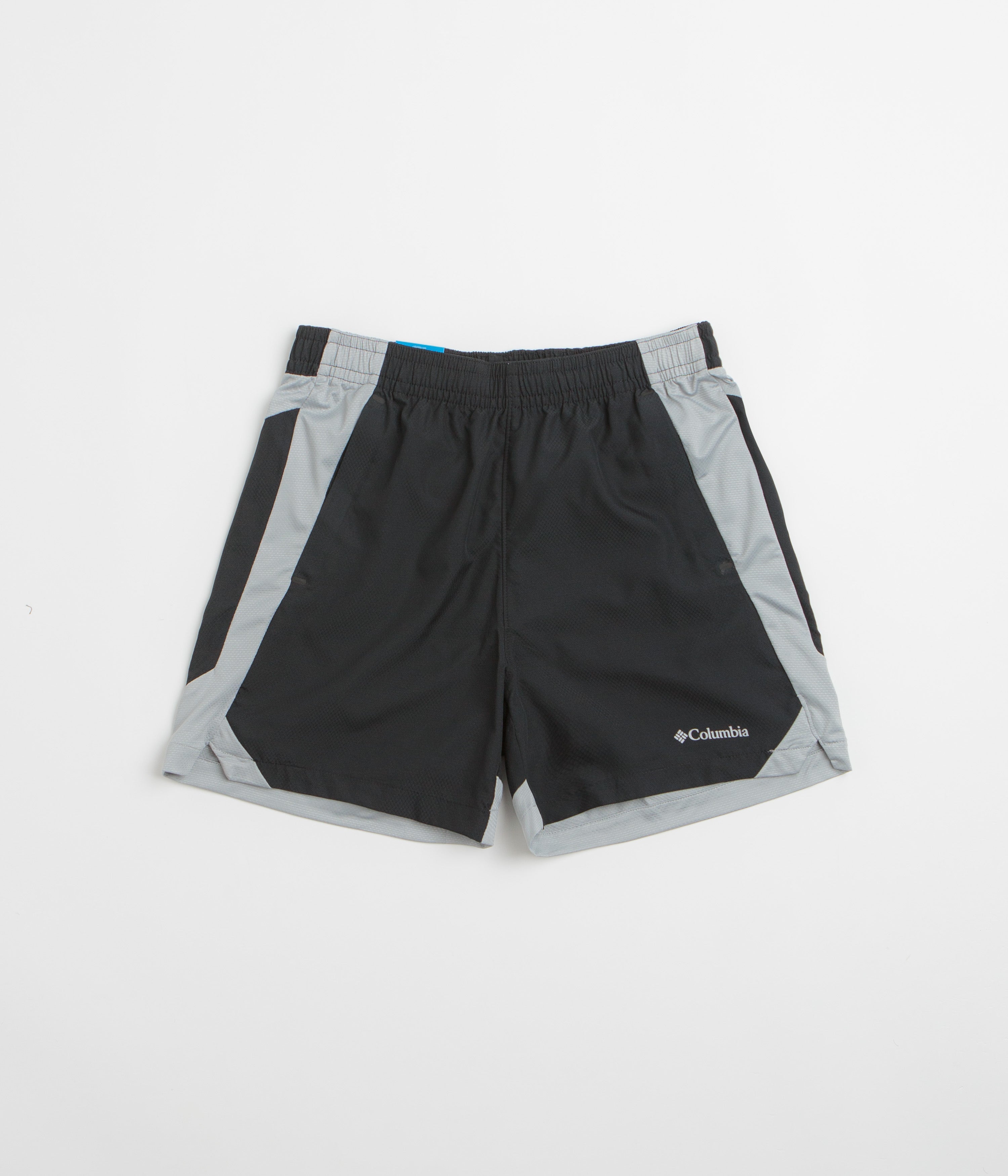 Columbia Three Pitch 5" Shorts in Black and Columbia Grey