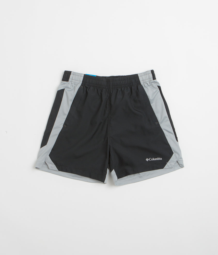 Columbia Three Pitch 5" Shorts in Black and Columbia Grey