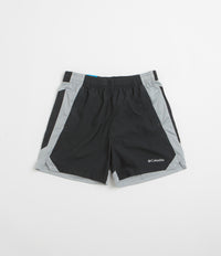 Columbia Three Pitch 5" Shorts in Black and Columbia Grey
