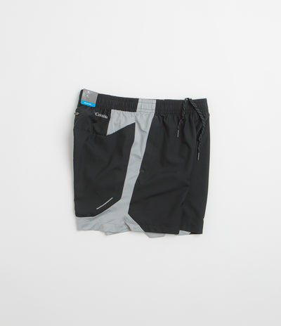 Columbia Three Pitch 5" Shorts - Black / Columbia Grey