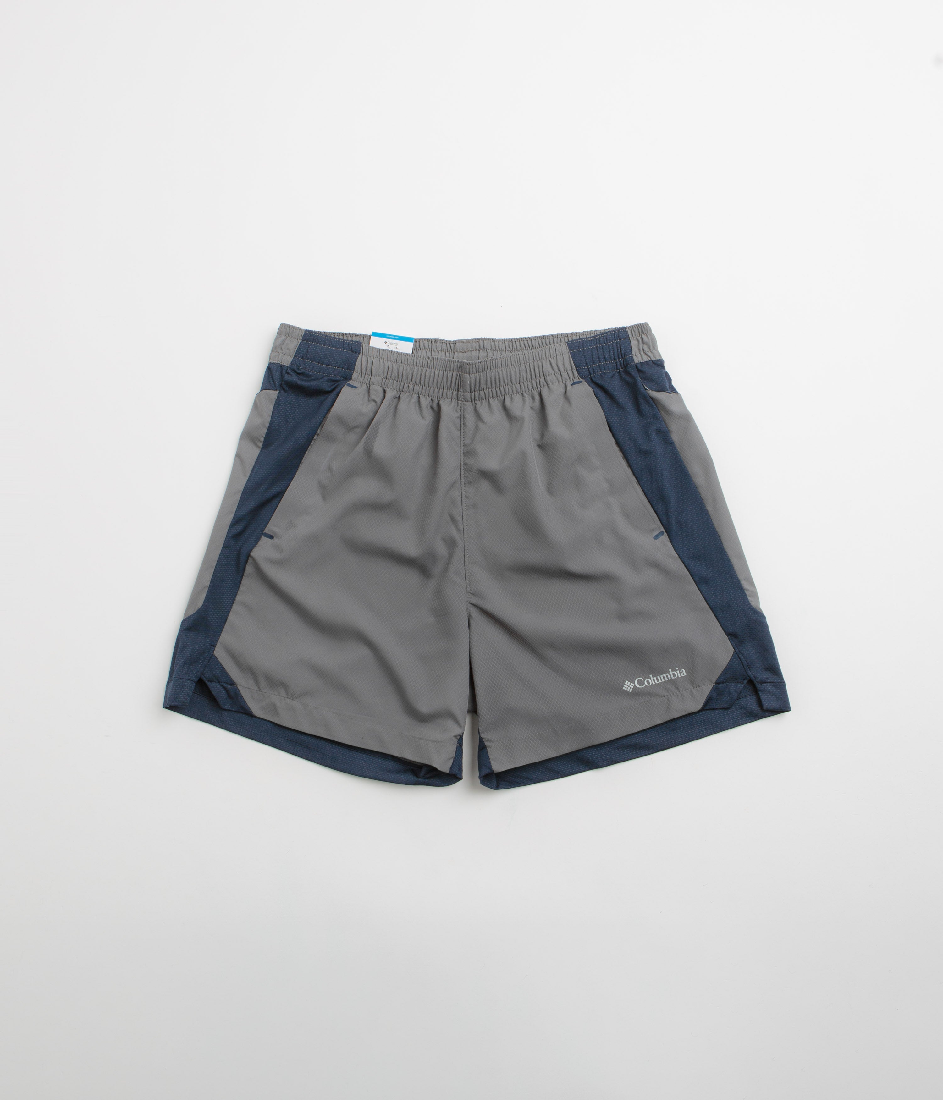 Columbia Three Pitch 5" Shorts - City Grey / Collegiate Navy