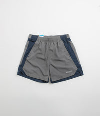 Columbia Three Pitch 5" Shorts in City Grey and Collegiate Navy