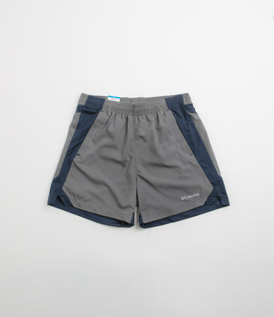 Columbia Three Pitch 5" Shorts - City Grey / Collegiate Navy