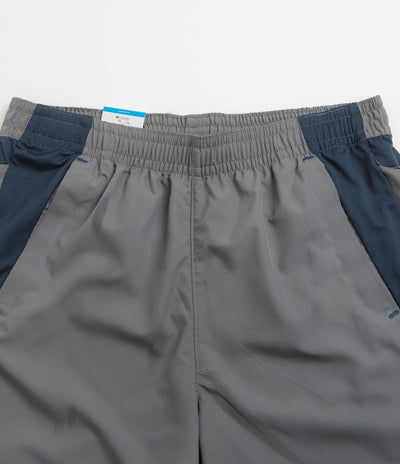 Columbia Three Pitch 5" Shorts - City Grey / Collegiate Navy