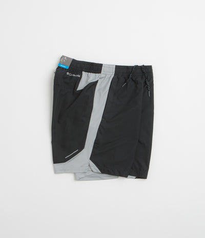 Columbia Three Pitch 7" Shorts - Black / Columbia Grey