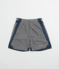 Columbia Three Pitch 7" Shorts in City Grey and Collegiate Navy