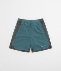Columbia Three Pitch 7" Shorts in Everblue and Shark