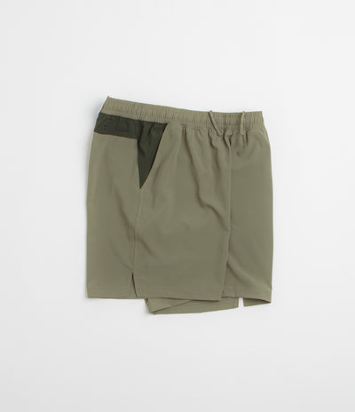 Columbia Vital Valley Shorts in Stone Green and Greenscape