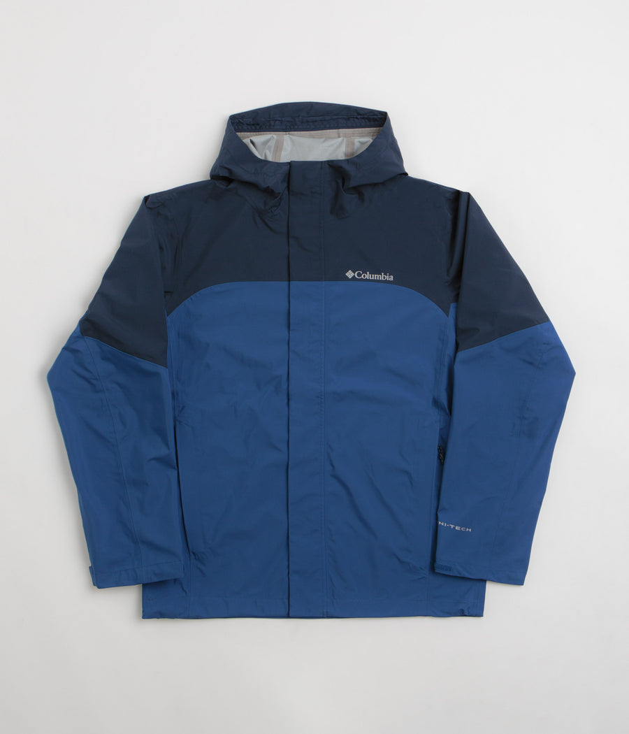 Columbia Wahkeena Falls 3L Shell Jacket in Mountain Blue and Collegiate Navy