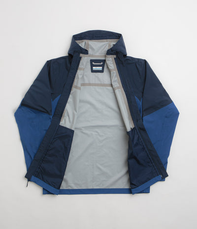 Columbia Wahkeena Falls 3L Shell Jacket in Mountain Blue and Collegiate Navy