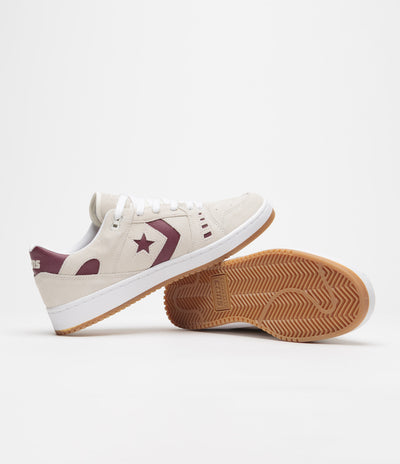 Converse AS-1 Pro Ox Shoes - Egret / Dark Burgundy / Gum